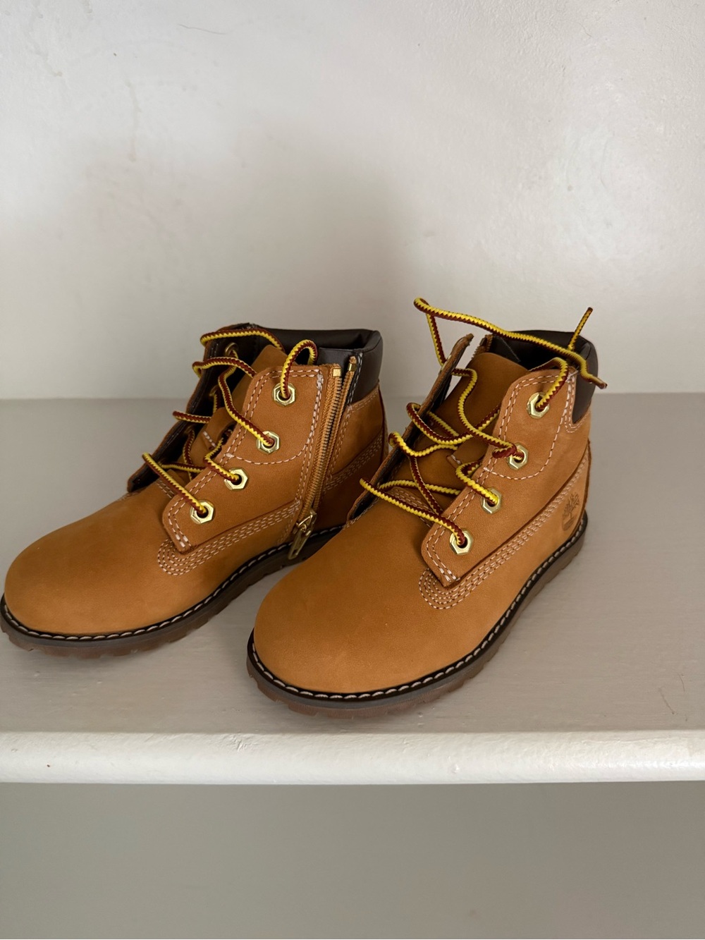 Timberland Kids Wheat Lace-Up Ankle Boots